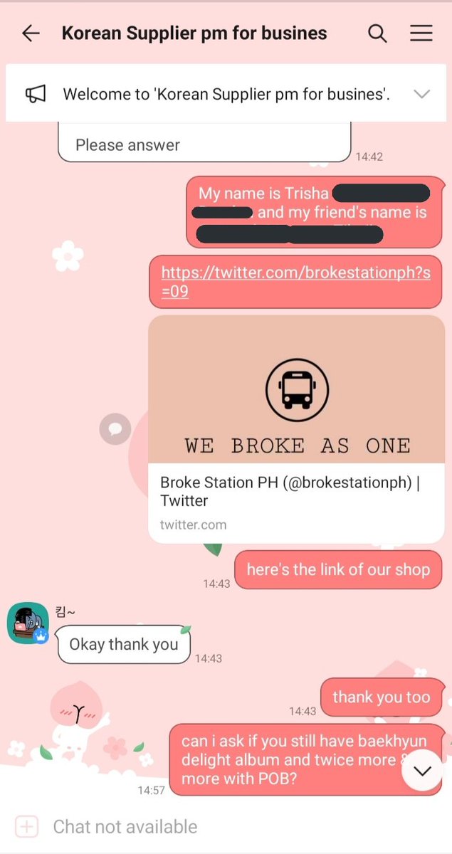 nagka problema yung paypal na gagamitin namin before para mabayadan sya kaya medyo nagalit sya kasi bayad na "DAW" nya yung albums kaya need na yung payment and ayon kinuha nya yung link ng shop and name ko kaya siguro nakikita / makikita nya tong post na to (HI BONA LOL)+