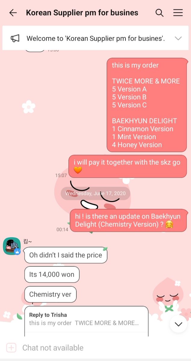 +sa kanya ko na din inorder yung Twice More & More and Baekhyun Delight kasi naubusan ng POB yung una kong pagkukunan sana huhu kaya ayun