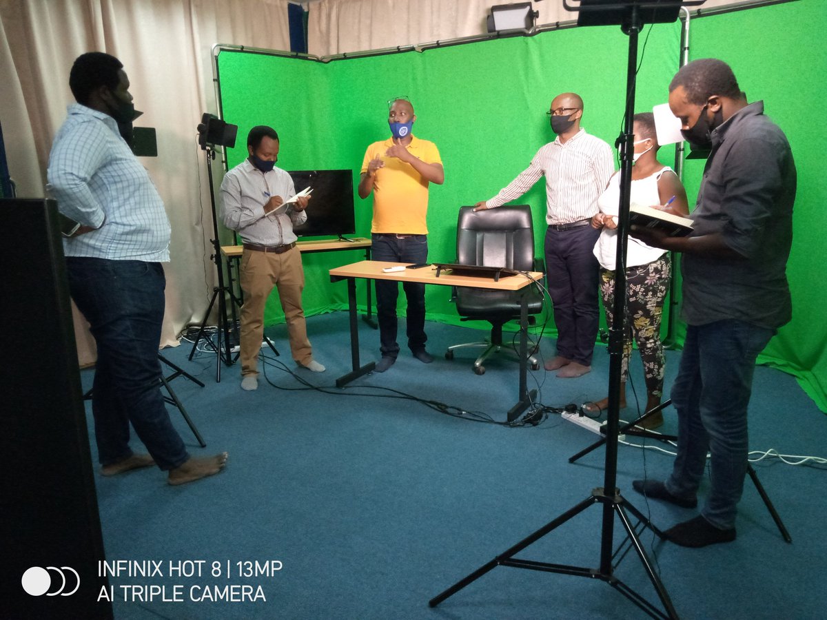 UR_CoE's tweet image. Today,@UR_CoE welcomes a team of IT&amp;amp; incubators experts from the @ace_esd based @ur/cst visiting the Rukara Campus #MultimediaStudio. The visit is aimed at preparing live streaming of incubators&apos; projects demonstrations to interested customers around the world.