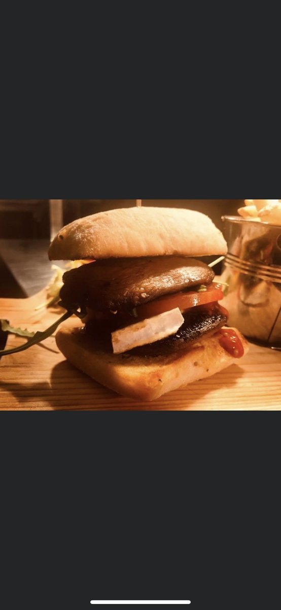 vitttos's tweet photo. Vittos Vegetable Burger 

Delicious stack of grilled Portebello Mushrooms,
topped with meted Goats Cheese, Tomatoes, Rocket &amp; @BallymaloeR @vegsoc @TasteLeitrim @Failte_Ireland https://t.co/MMeLT2Hqrl