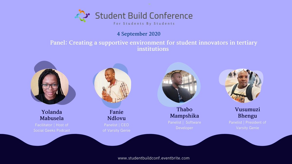 We are now officially 10 days away from #StudentBuildConf and our panellists could not be more excited! 

Grab your tickets from studentbuildconf.eventbrite.com