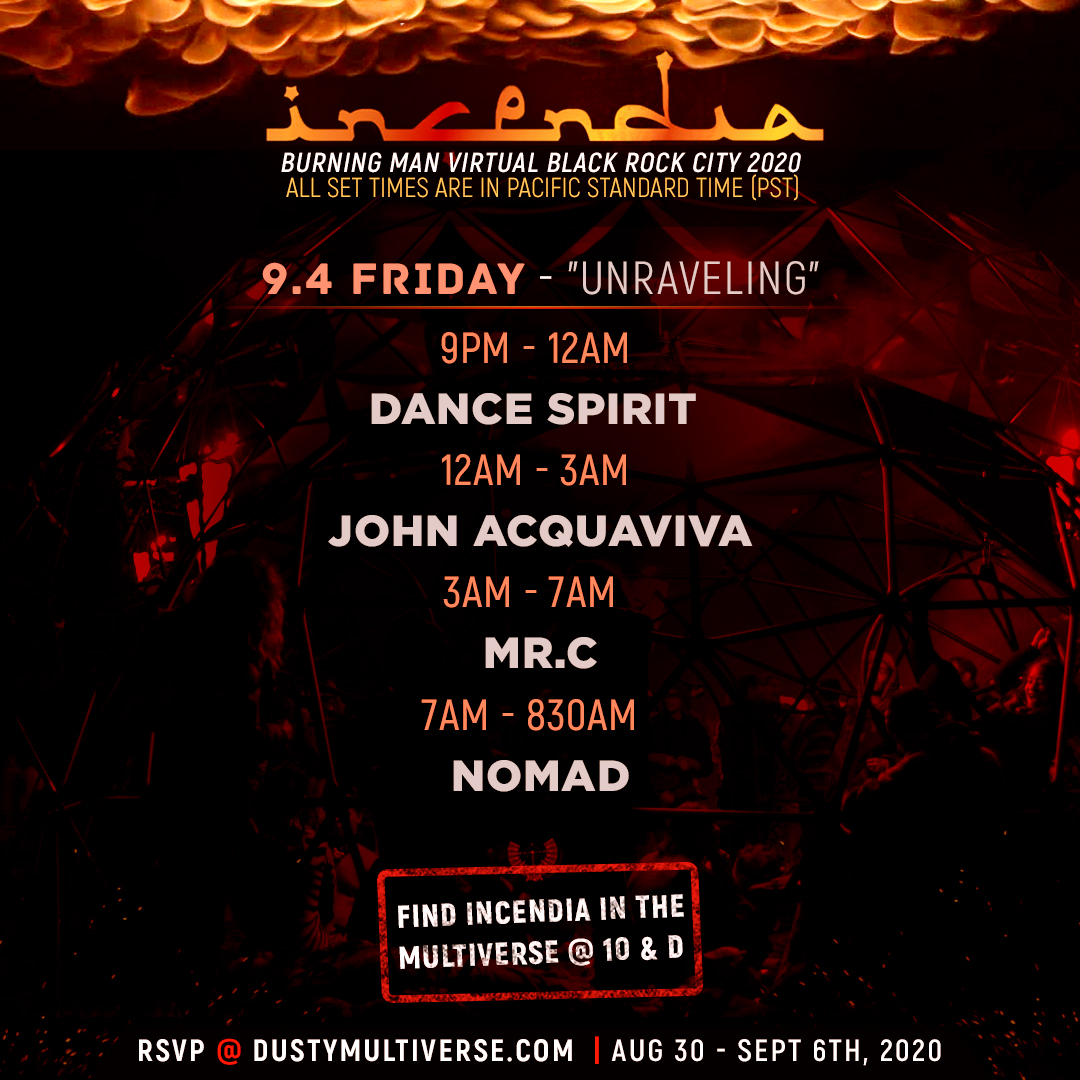 John Acquaviva (@johnacquaviva) on Twitter photo I will be performing in the firey Incendia Dome at 10 & D on the full-scale Virtual Black City of Burning Man "Multiverse" Aug 30th-Sept 6th 2020. Experience on Oculus Quest VR, IOS & Andriod Phones for all the fun. RSVP at dustymultiverse.com <a href="/burningman/">Burning Man Project</a> I will be performing in the firey Incendia Dome at 10 & D on the full-scale Virtual Black City of Burning Man "Multiverse" Aug 30th-Sept 6th 2020. Experience on Oculus Quest VR, IOS & Andriod Phones for all the fun. RSVP at dustymultiverse.com <a href="/burningman/">Burning Man Project</a> 