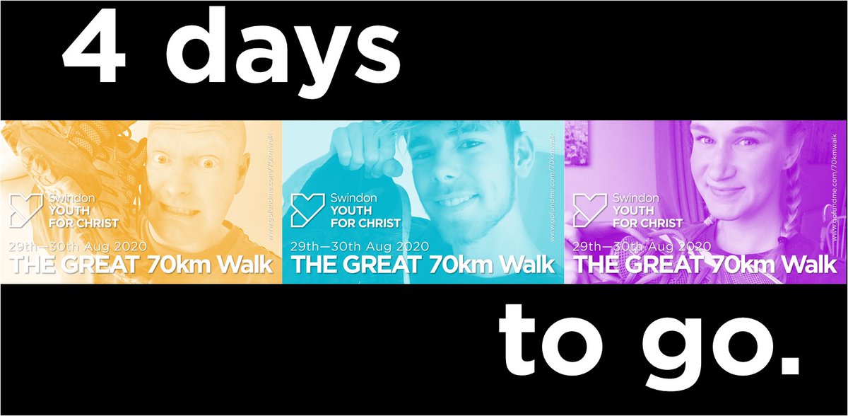 SwindonYFC's tweet photo. 4 days to go.....Not long now.

This is Dave, Sam and Sarah....They are ready for it.

https://t.co/rWYOyWlbCc https://t.co/vBAI5lStUs