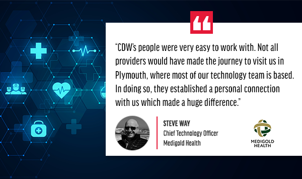 CDW_UK's tweet photo. Our latest case study looks at how @CDW_UK prescribed occupational health provider @Medigold_Health a fresh new IT strategy, enabling the organisation to extend and optimise its use of @Microsoft Azure. Read it here >> https://t.co/nKFnaH5r3s #WeGetCustomerSuccess #CDWHealthcare https://t.co/nPwGgJ17GV