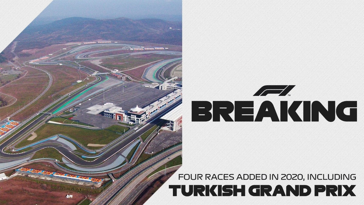 Formula 1 On Twitter Breaking The Turkish Grand Prix Is Back F1 Will Also Be Making Two Trips To Bahrain Before Heading To Abu Dhabi In Mid December F1 Https T Co A2j5otakk7
