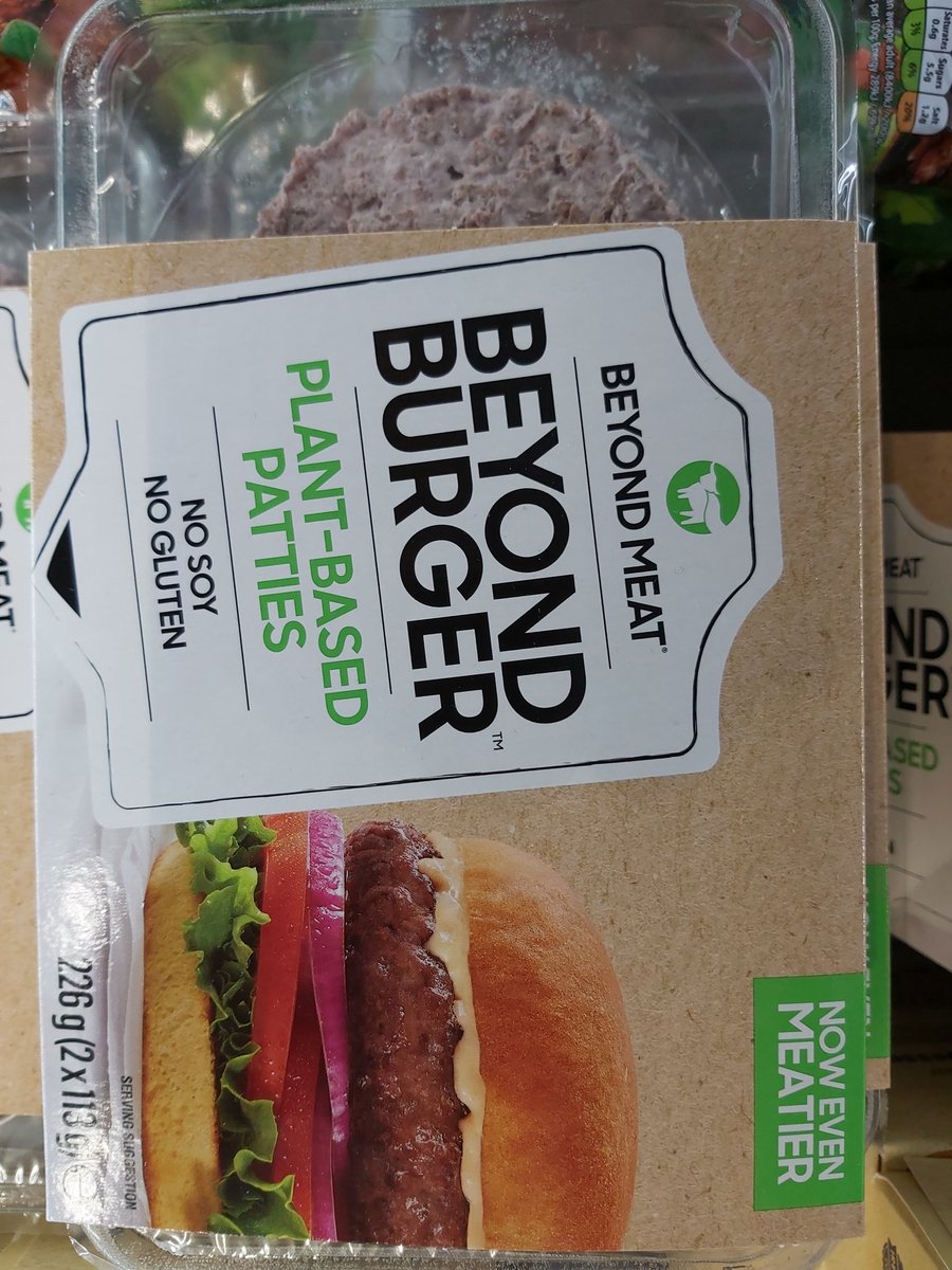 So this is beyond meat, but it's now even meatier! How can something made of plants feature the words meat/meatier!!