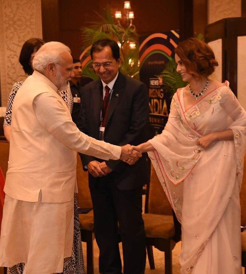 KanganaTeam's tweet image. Arguably the most powerful man on this planet and yet so humble #WeLovePmModi 🙏