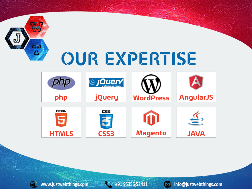 JustWebthing's tweet image. A dexterous mix of #Strategic, #Creative, and #Production #Specialists, with a wide range of #Skills.

Get In Touch:
Web: justwebthings.com
Email: info@justwebthings.com 
Phone/WhatsApp: +91 95356 52411

#justwebthings #bangalore #HTML5 #css3 #wordpress #Magento #Java