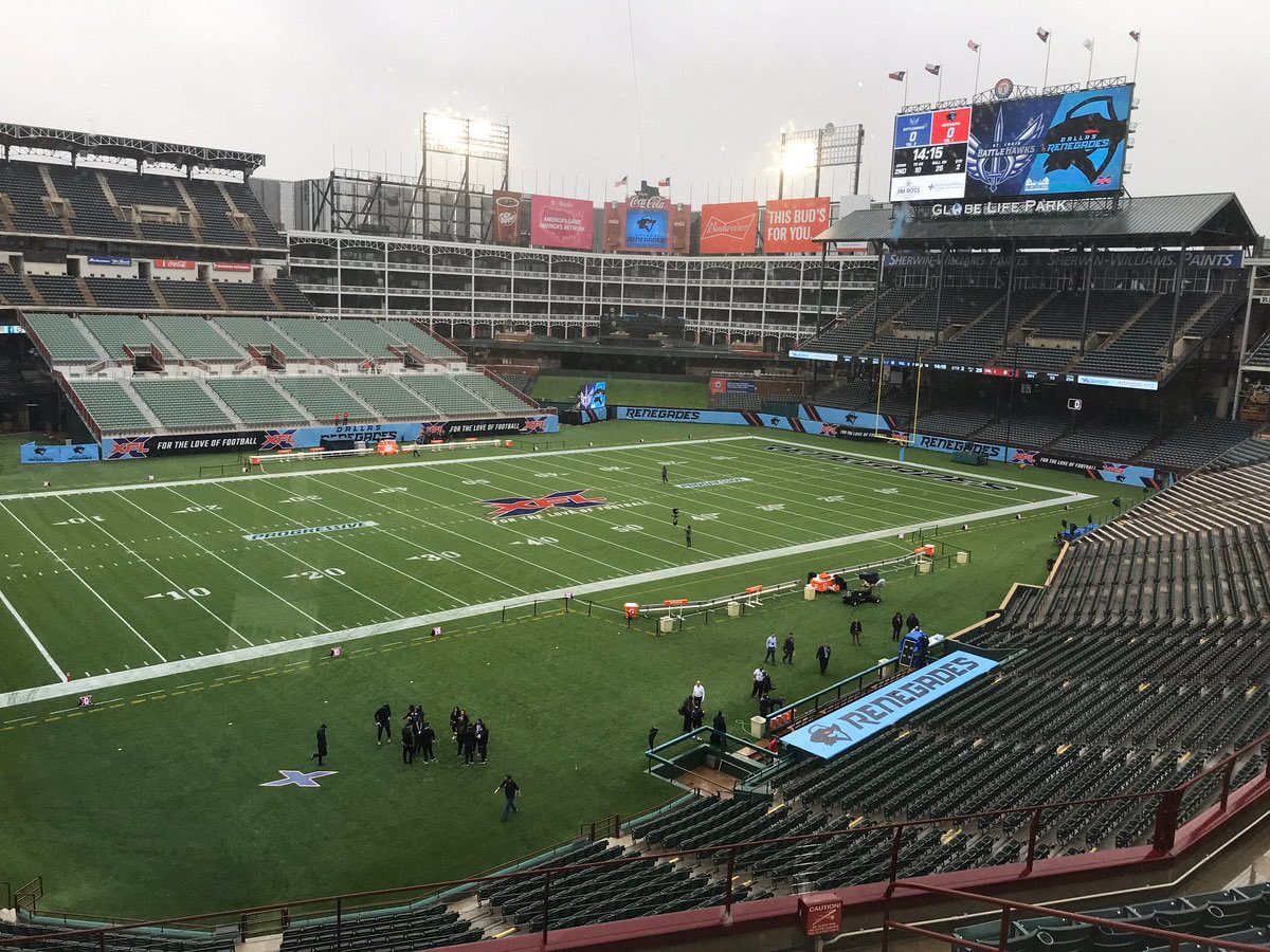Westlake_Nation's tweet image. If you’re wondering what Globe Life Park looks like as a football stadium, here’s a peak at where the Chaps will meet Highland Park on 9/26. #GoChaps