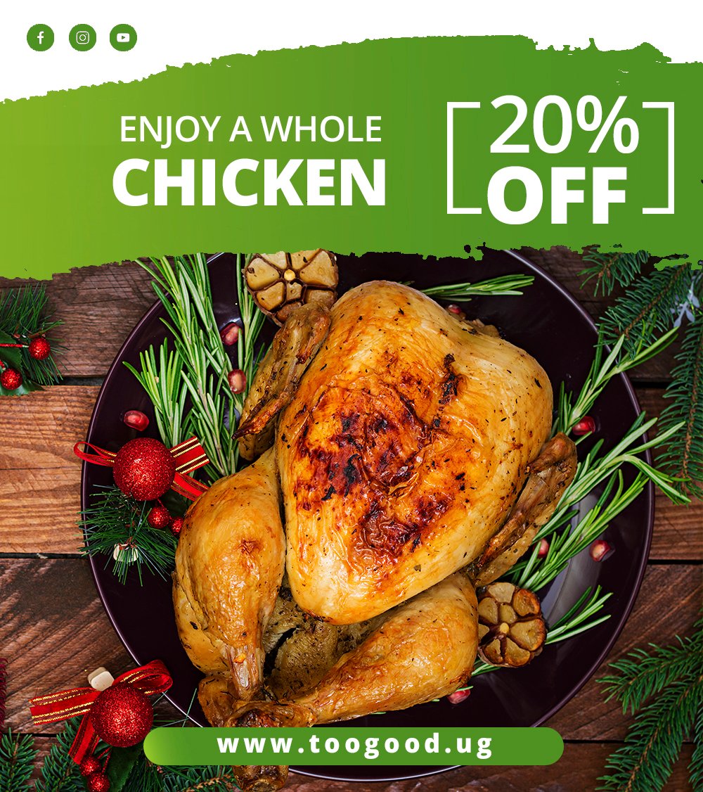 toogoodug's tweet photo. 20% OFF Whole Chicken At Coffee At Last Makindye. Get this amazing offer here https://t.co/7ISOwIk1US. 
#Newexperiences #newweeknewgoals #TooGood #adventure #relaxation #chicken #wholechicken #foodporn https://t.co/SUYjJ6FNRA