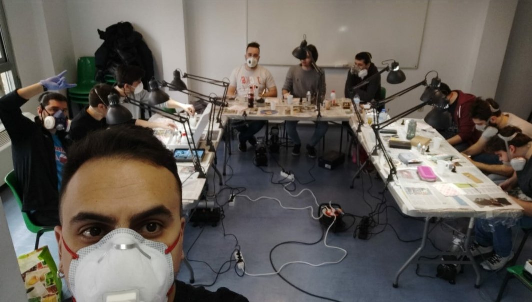 alberto89dc's tweet image. Así nos preparamos en @AMG_asociacion para N4, dando clases magistrales de aero. @lasetablog #N4 #infinitythegame #goblintrader