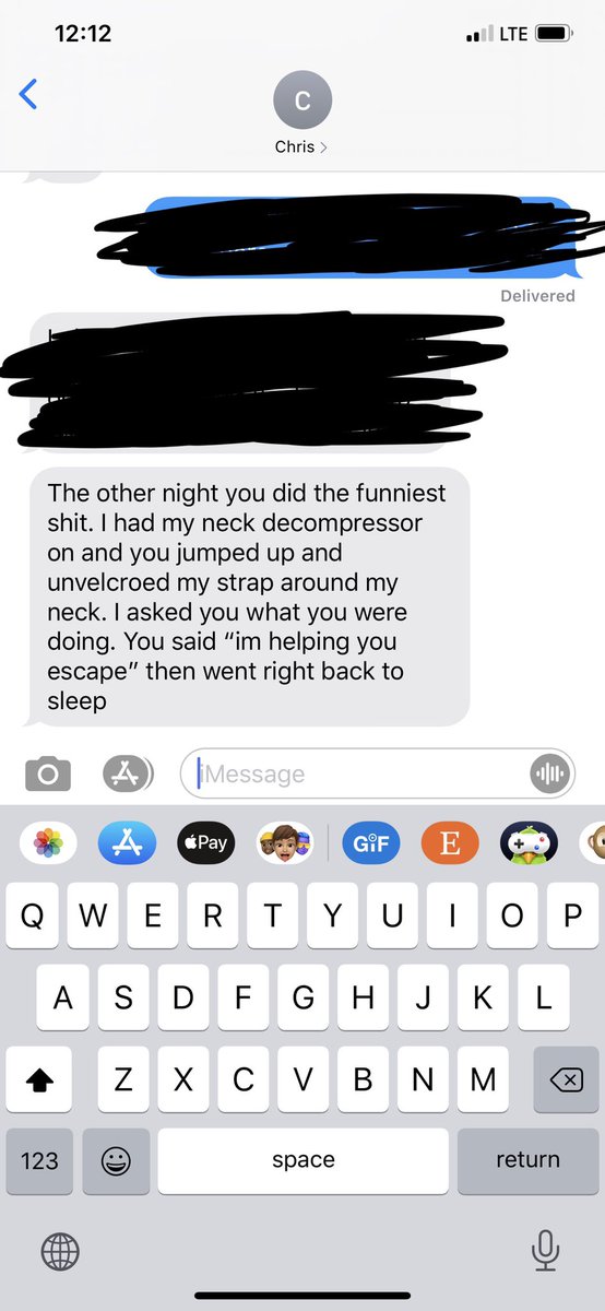 ambercenname's tweet photo. I do the craziest shit in my sleep I’m literally crying of laughter rn 😭😂😂😂 https://t.co/br6nocphW1