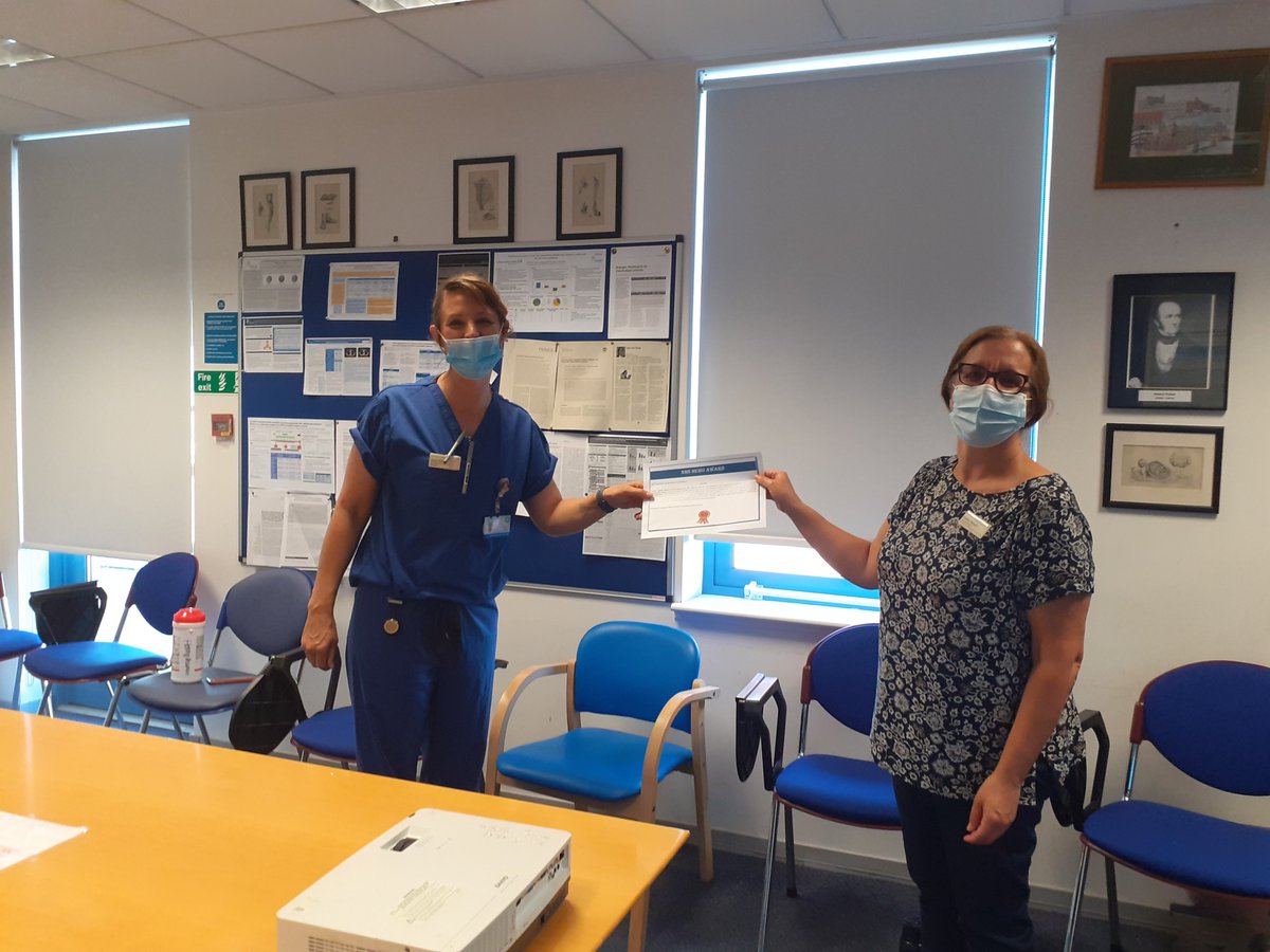 geshNHS's tweet photo. Our Outpatients team have introduced their own NHS Heroes awards as a way to say thank you to colleagues who have gone above and beyond. 

Well done to Gayle (left), Lead Clinical Nurse and manager of our Early Pregnancy Unit, and all the recent winners! 👏 🎉 https://t.co/GEI3oonoHm