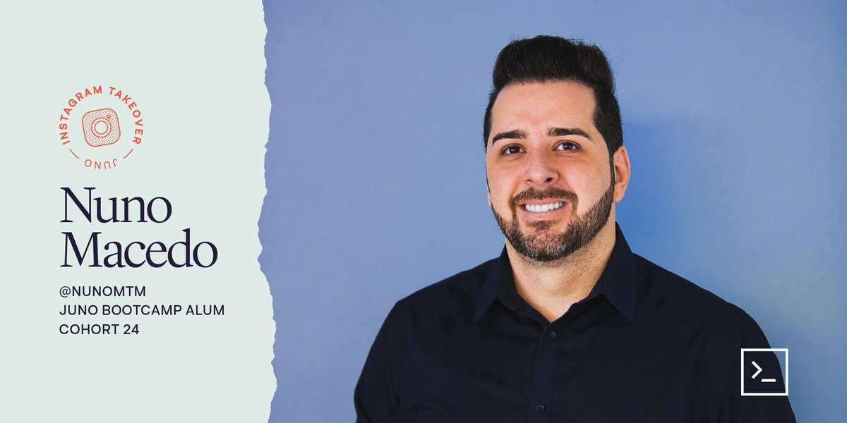 junocollege's tweet image. Today's Instagram Takeover is Juno Bootcamp Alum @nuno_webdev! ๐ป #Cohort24
Follow along Nuno's day as a developer at Innocean Worldwide Canada through our IG Stories: instagram.com/junocollege