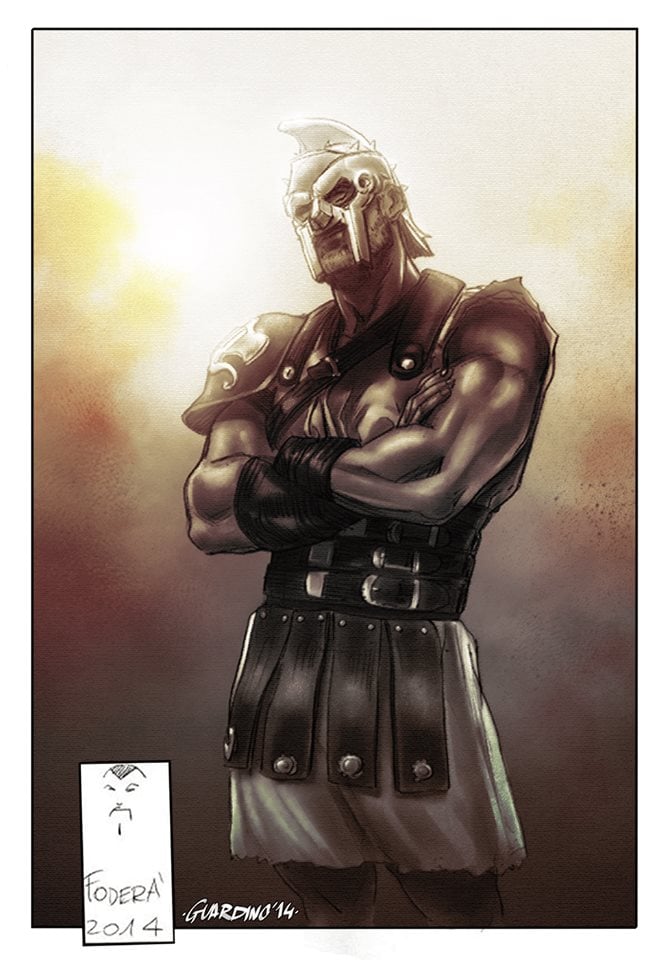 marcofodera's tweet photo. #movies #RidleyScott #gladiator #Cinema #fanart #russellcrowe my lineart, colorist: Andrea Guardino #sketch #massimodecimomeridio https://t.co/3B9bFSGQfH