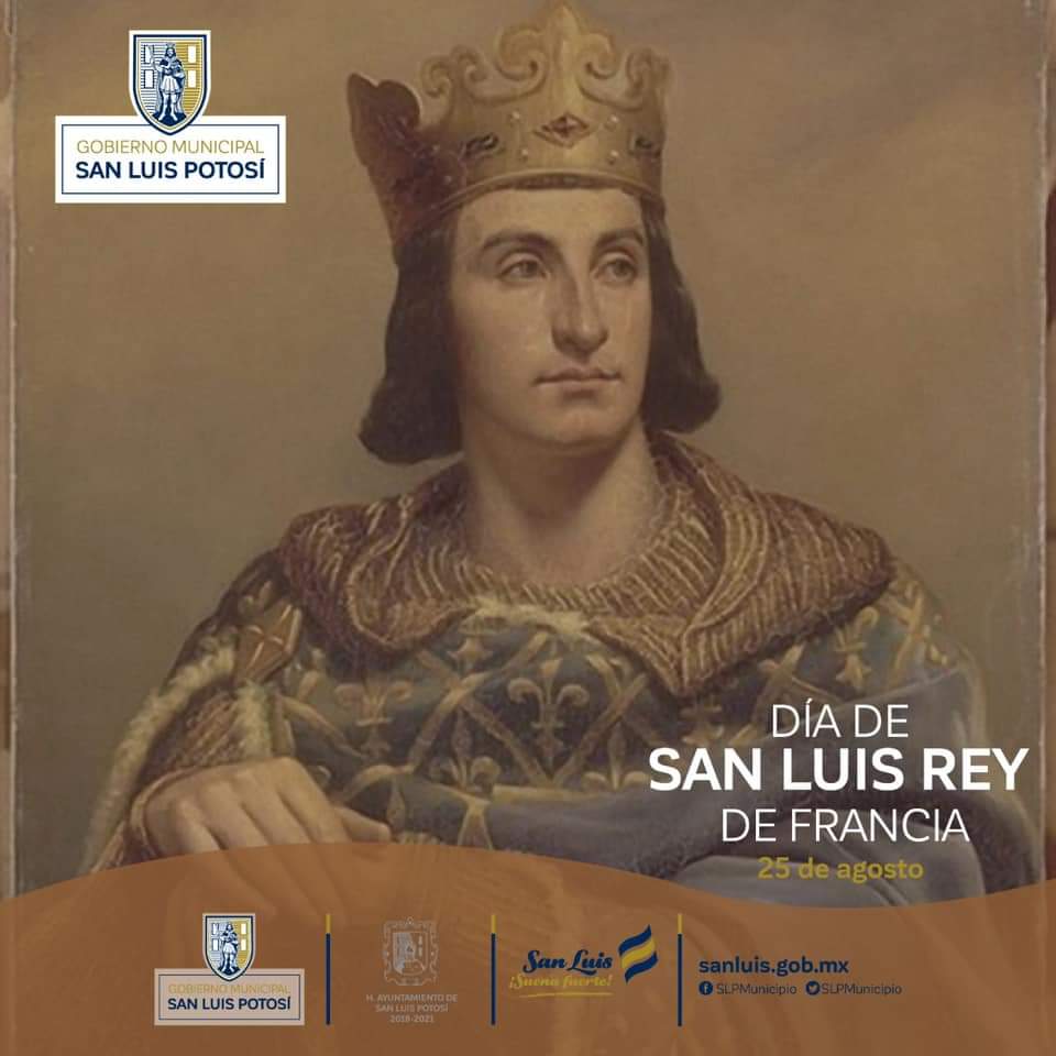 VialidadSLPMx's tweet photo. Hoy conmemoramos al patrono de la ciudad, San Luis Rey, quien dejó su nombre para darnos identidad como potosinos. 😃 https://t.co/Ghdq3oXRvF