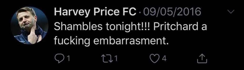 HPFC10's tweet photo. CLUB STATEMENT: This is a fake account. Please take no notice. The HPFC legend has only ever put in professional and top class performances for the club. #LongLiveTheKing https://t.co/4QLePDizKB