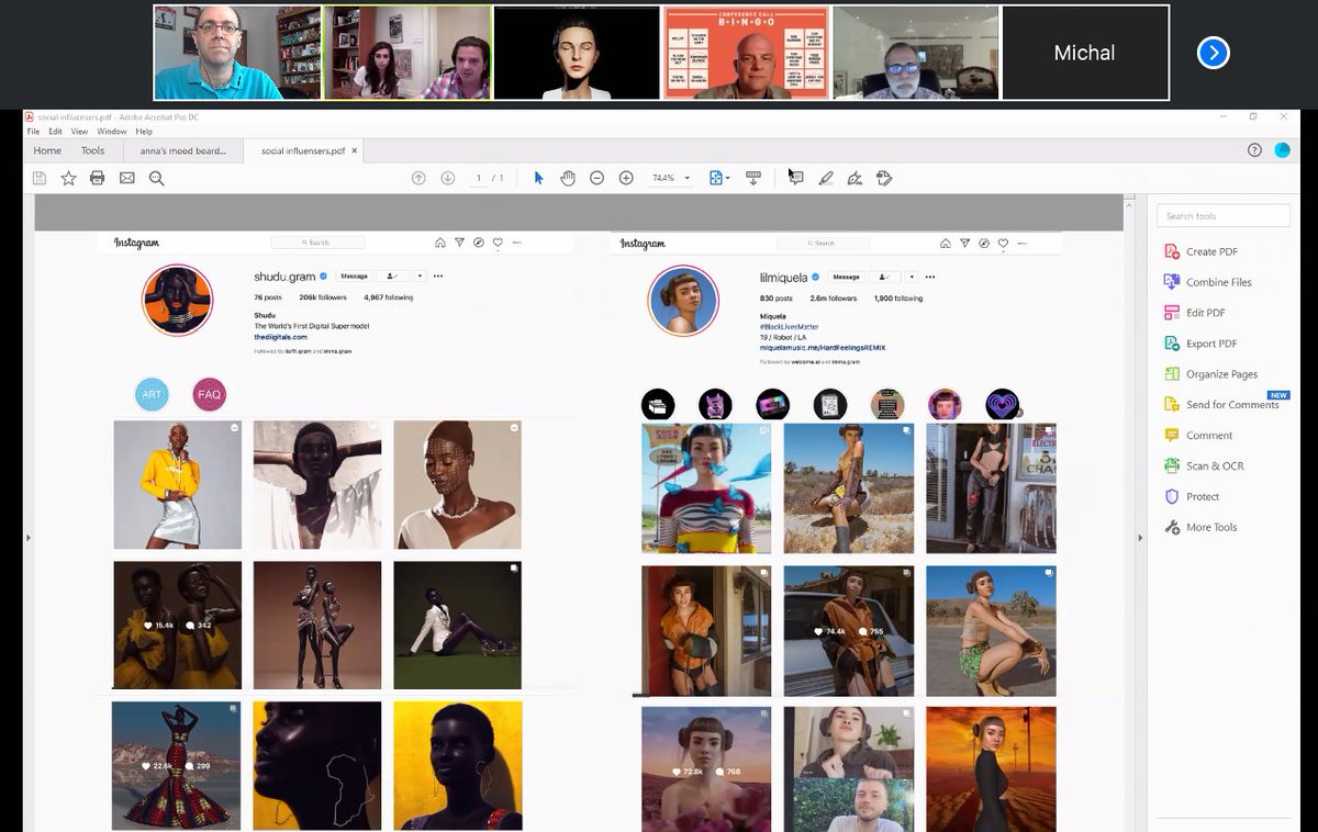 "What if you could interact with your virtual social influencer?"Given some of the issues we have with sock puppets and bots these days... I& #39;m... not... thrilled with this notion.