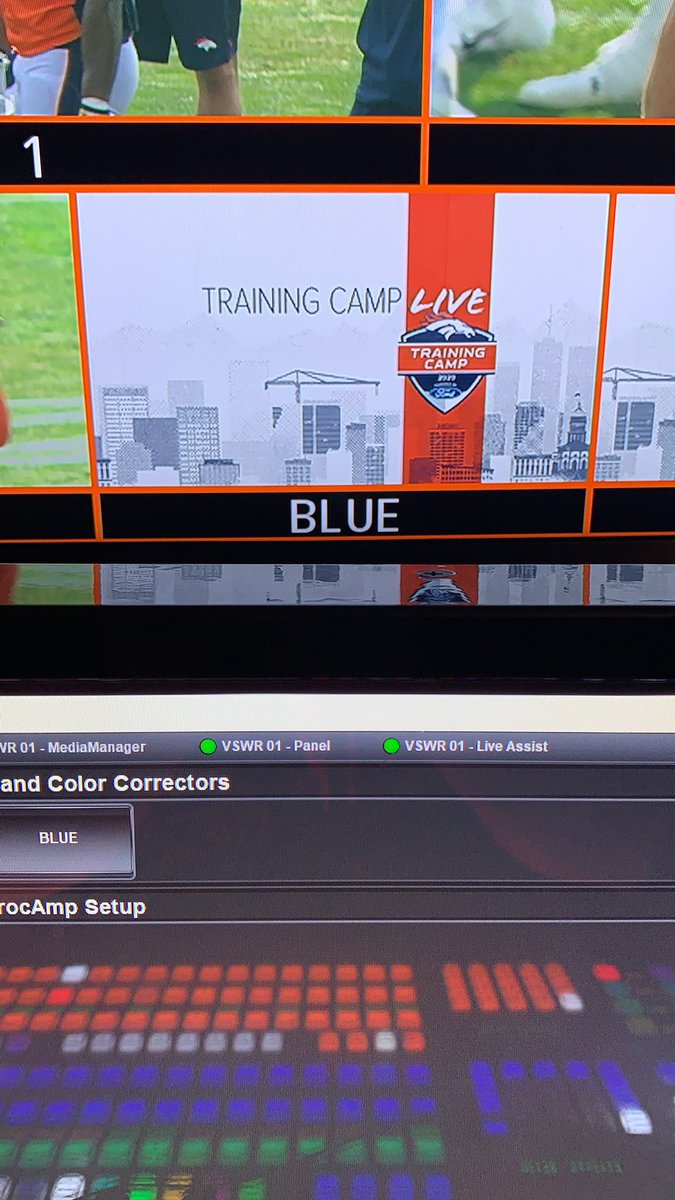 liveTDjustin's tweet photo. Day 10 of @Broncos Training Camp Live on the @ross_video Carbonite Black Plus is in the books! #TDlife #NFL https://t.co/VGWB3jjVjB