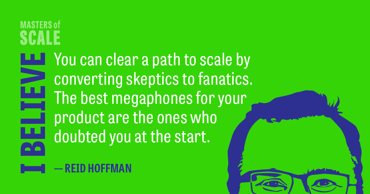 reidhoffman's tweet photo. Your skeptics are rarely persuaded by words; it takes tangible experiences to win them over. No one knows this like John Foley, CEO &amp; cofounder of @OnePeloton. We talk about his uphill climb to IPO on @MastersofScale, new on @ApplePodcasts: 

https://t.co/UpJZOYqtJ1 https://t.co/0Awn1KK2gh