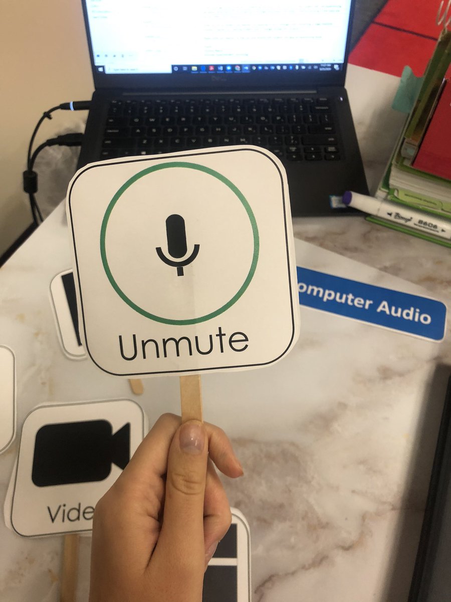 ms_prunty's tweet photo. What “Going Visual” with online learning looks like. These have been so helpful as students learn to navigate Zoom https://t.co/XI9sPgjprz