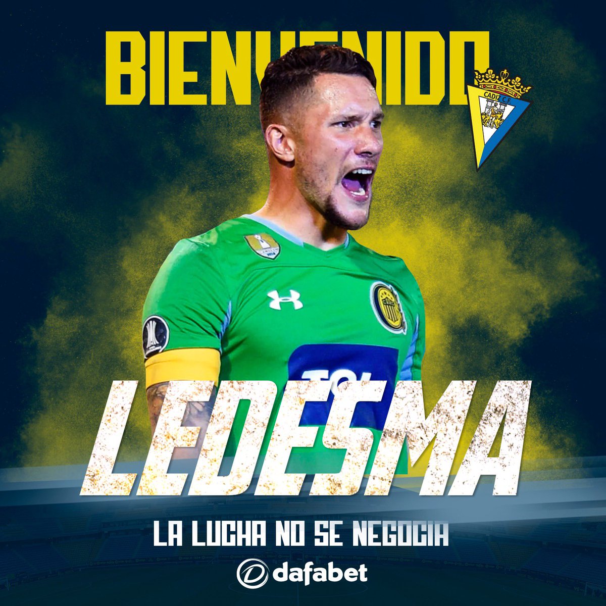 DONE DEAL - August 25JEREMÍAS LEDESMA(Rosario Central to Cádiz )Age: 27Country: Argentina  Position: Goalkeeper Fee: LoanContract: Until 2021 (+ option to purchase)  #LLL