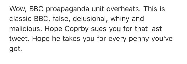 After she locked her account someone went to a blog she'd written about antisemitism over a year ago so they could comment on the joke.