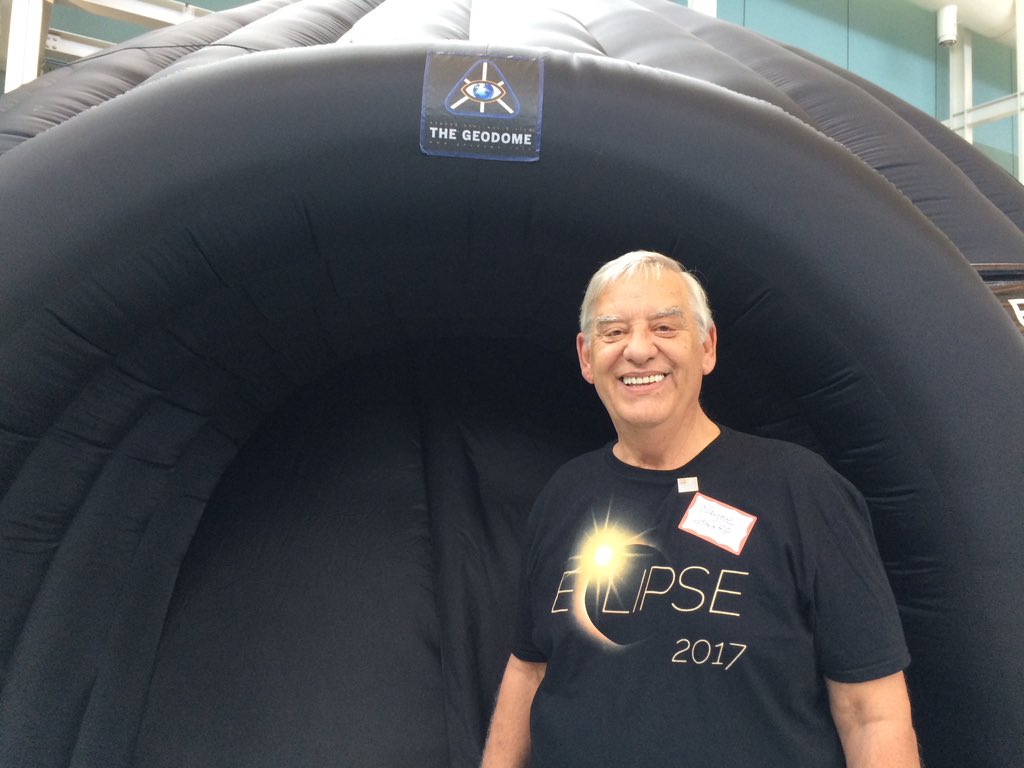 Here’s Wayne Hettinger with an inflatable planetarium (you may know Wayne as the producer of a little show called Thunder Over Louisville).