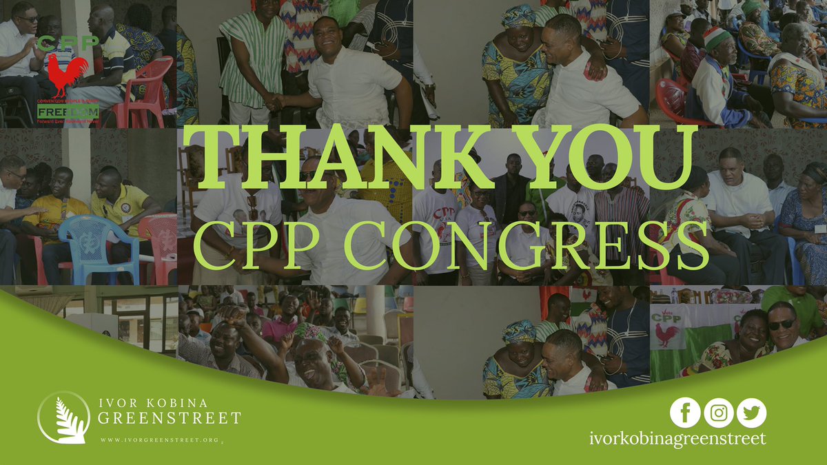 My personal thanks to all members of the CPP who yet again have reposed their confidence in me as their flagbearer . 
#conventionpeoplesparty 
#CPP2020🇬🇭
#strategicconversations 
#reclaimghana