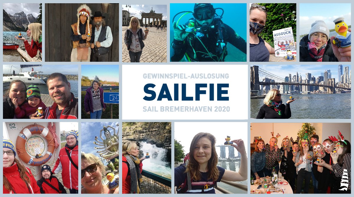 sailbhv's tweet photo. Erinnert ihr euch an unser SAILFIE-Gewinnspiel mit der Ente „Kuddel“?🐥 Die Auslosung hätte diverse SAIL-Gewinne beinhaltet. Daher haben wir uns neue Gewinne überlegt. Nehmt noch bis Do. 27.08.20 um 9 Uhr teil. ➡️ https://t.co/0SQCeWohyB https://t.co/N0isLCIYAs