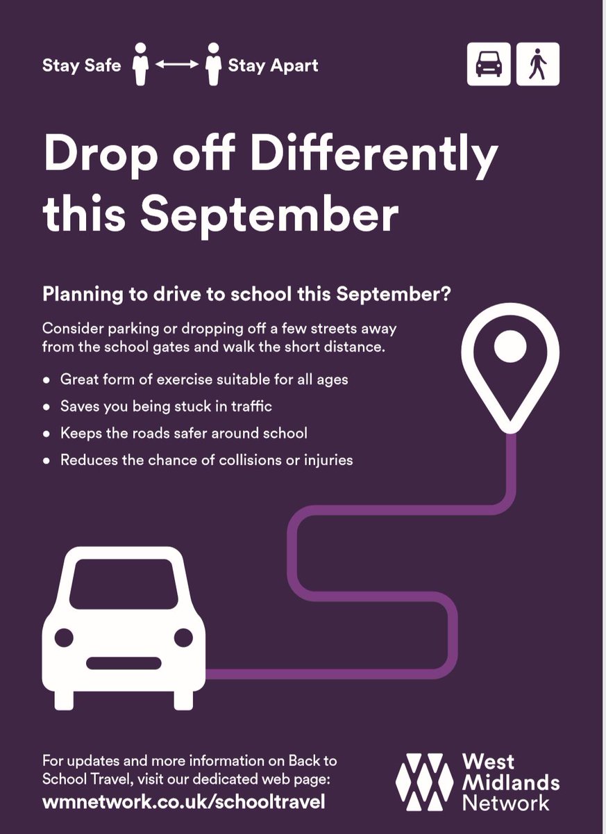 The benefits of walking to school are countless. If you can't walk all the way, park a few streets away and walk the rest. Do your bit to ease congestion around the school gates