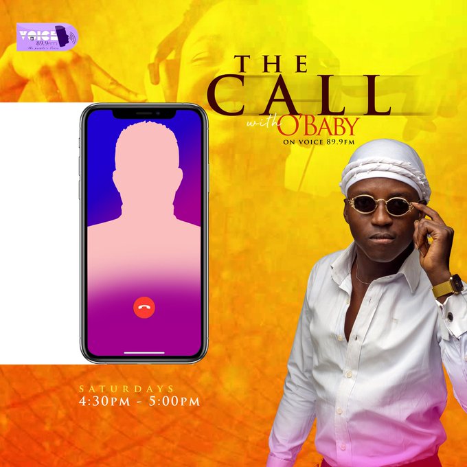 Don't forget its  #TheCALL with  @Obabykpankan on  @Voicefm899. We track and hijack your favorite Celebrities and upcoming Talented Nigerian Acts and Put them LIVE on air via Phone Call. Every Saturday by 4:30 - 5:00.Just Tag your Fav Celeb and we do the rest. #ThecallwithObaby