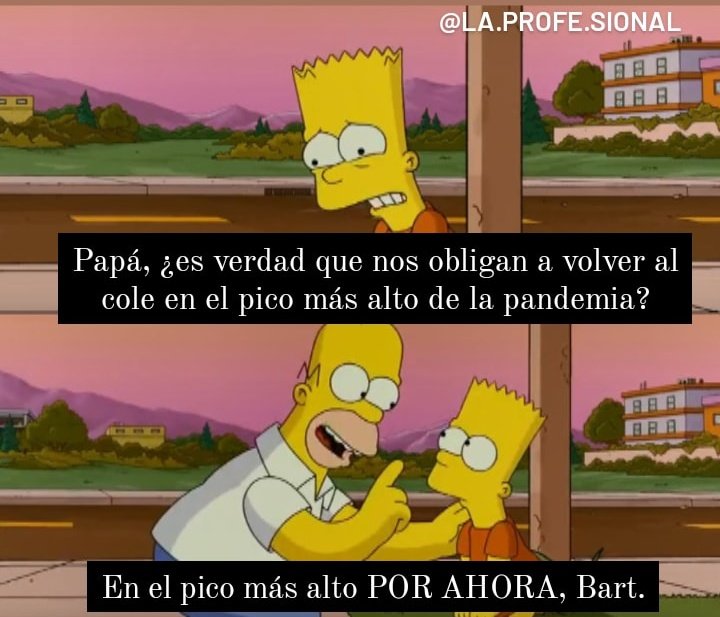 LaSional's tweet photo. Y si no vas, viene el coco. Que diga, la asistenta social #VueltaAlCole #VueltaAlColeSegura https://t.co/aT83iUYbN9