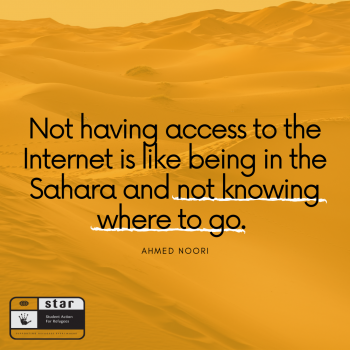 RefugeeWeek's tweet photo. Covid has revealed the digital divide, with refugees and asylum seekers among those unable to connect. What is tech inequality and what can be done about it? Check out this important report by Refugee Week leader Ahmed Noori for @STARnational: https://t.co/cQbXjwf3JA @10Noori https://t.co/6TLu0L8lga