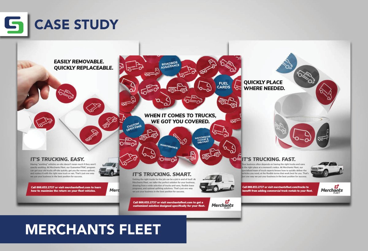 stackpoleteam's tweet image. Check out our latest print #campaign for @merchantsfleet  
 to see how we made the idea of flexibility &amp;amp; simplicity come to life through some unique visual concepts. We also had some fun w/the ad headlines on this one: stackpolepartners.com/our_work/truck… #branding #marketingagency