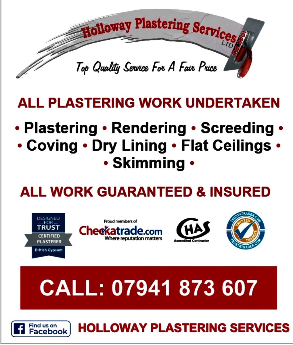Holloway Plastering services Limited (@hollowaylimited) on Twitter photo 