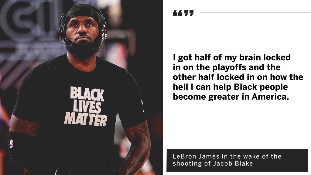 espn's tweet photo. LeBron is locked in on more than just basketball. https://t.co/zYtpiGhCez