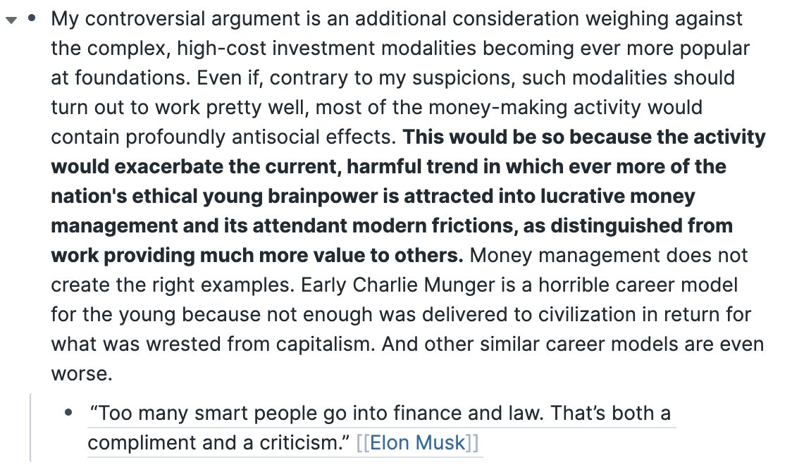 28/ “Too many smart people go into finance and law. That’s both a compliment and a criticism.”  @elonmusk credit:  @polina_marinova  https://theprofile.substack.com/p/the-profile-dossier-elon-musk-the