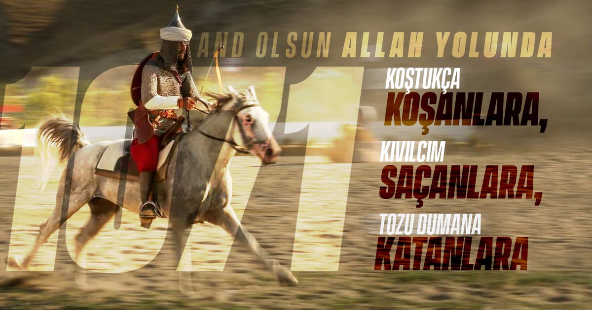 And olsun Allah yolunda koştukça koşanlara, kıvılcım saçanlara, tozu dumana katanlara...

#AhlatRuhu
