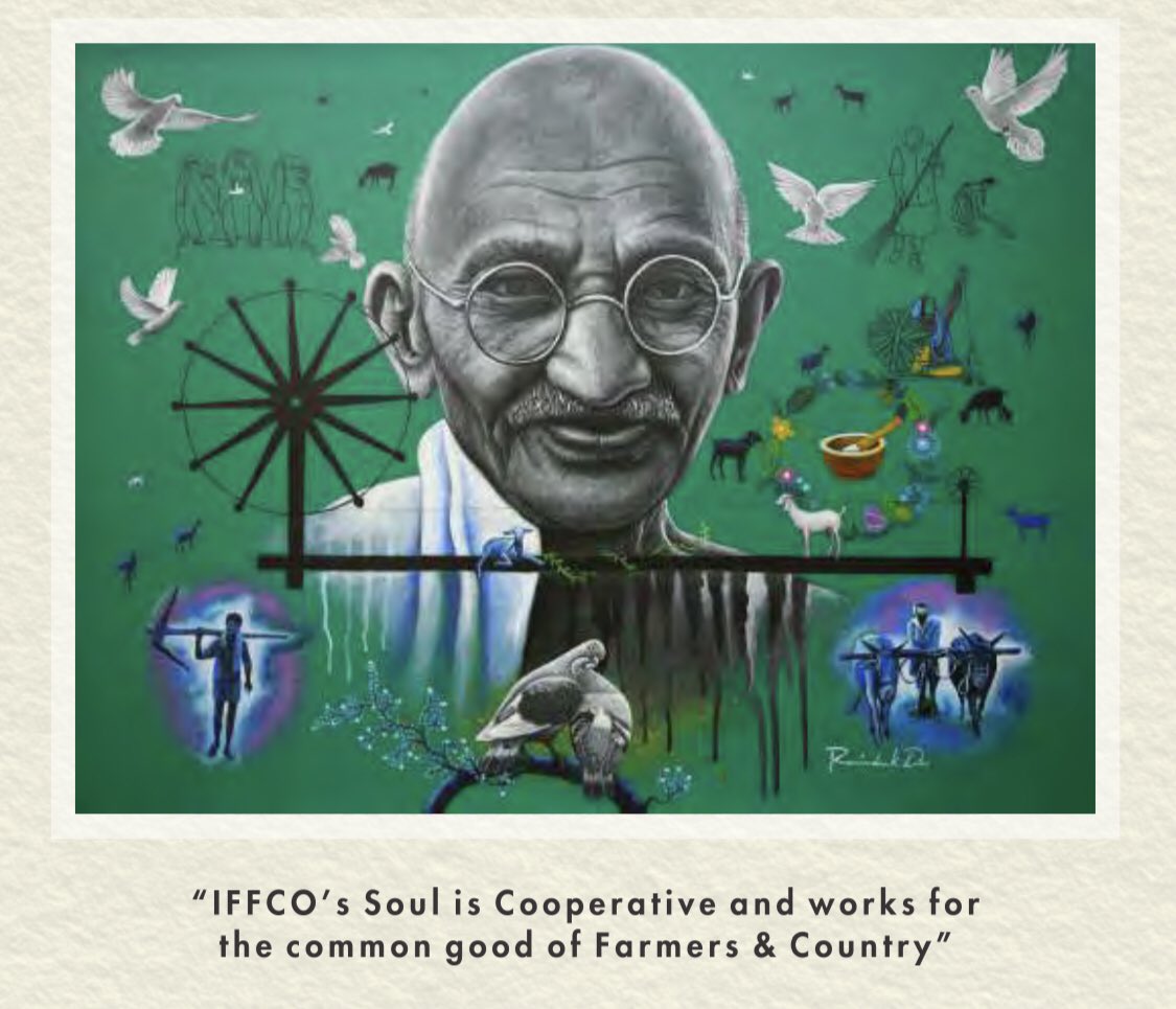 drusawasthi's tweet photo. The soul of #IFFCO is truly a cooperative and work for the common good of farmers and cooperatives of the country. Farmers service across the country is the prime objective. Celebrating #150YearsOfMahatma and saluting the farmers. #ThankYouKisan @Mahatma150 https://t.co/Ty3bp6wHR7