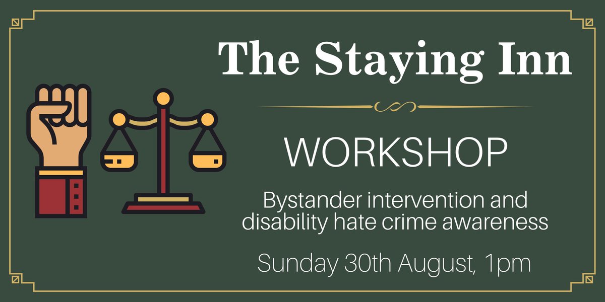 CTTrainingLtd's tweet photo. I’m doing a session with @TheStayingInn on the 30th on hate crime and the role of the active bystander! If you want to get involved, please sign up to their newsletter for video chat links and timings! https://t.co/FsPSJANI3Q