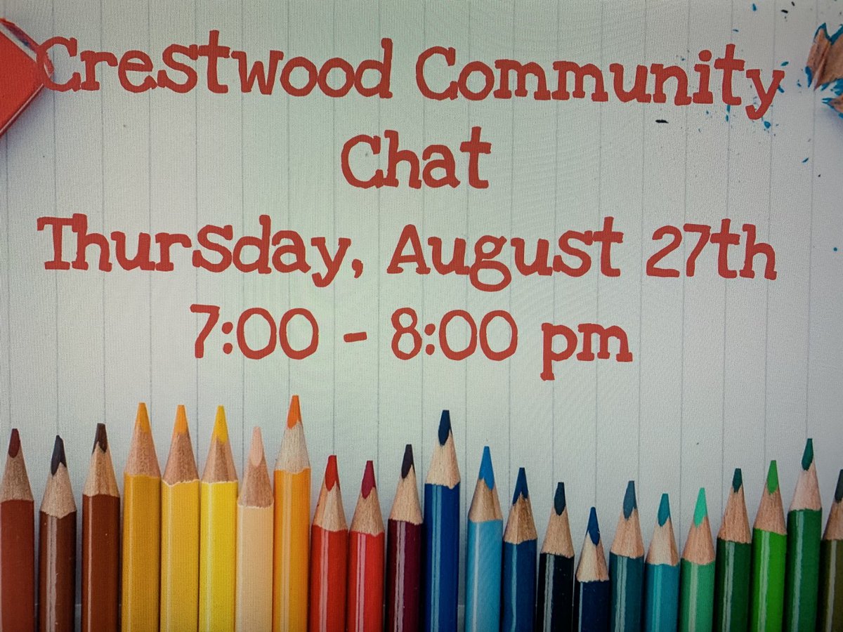 Looking forward to ourTown Hall to provide support to our Owls as they get ready to  Virtually Soar this year! ⁦<a href="/CrestwoodElem/">Crestwood Elementary School</a>⁩ ⁦<a href="/CrestwoodESPTA/">Crestwood PTA</a>⁩ ⁦<a href="/FCPSR3/">FCPS Region 3</a>⁩