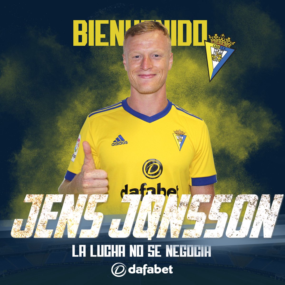  DONE DEAL  - August 25JENS JØNSSON(Free agent to Cádiz )Age: 27Country: Denmark  Position: MidfielderFee: FreeContract: Until 2022  #LLL