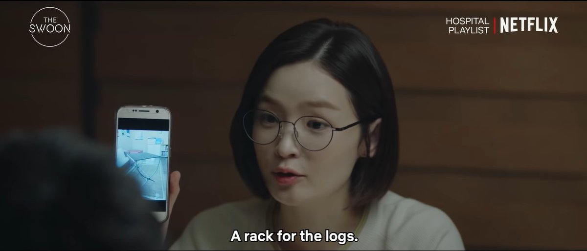 She buys herself a rack for logs. Ikjun asks her why, when she can just put the logs on the ground. With a slight shrug of her shoulders, she says that she simply bought it for herself. Doing so gave her happiness.