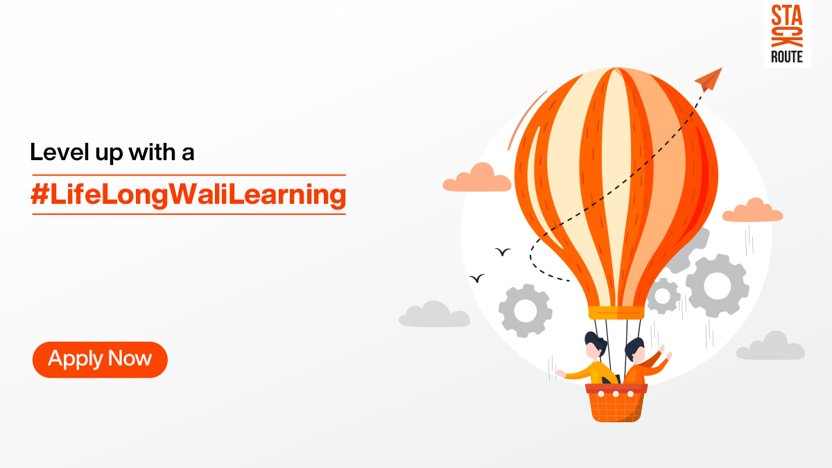 Stack_Route's tweet photo. A #LifeLongWaliLearning can take you a long way up. On top of the world, even!
The last day to register for our Full Stack Development Program is 30th August.
To get more updates on the program, follow us now.
#StackRoute #fullstack #fullstackdeveloper #virtuallearning https://t.co/BFoFbTvrXc
