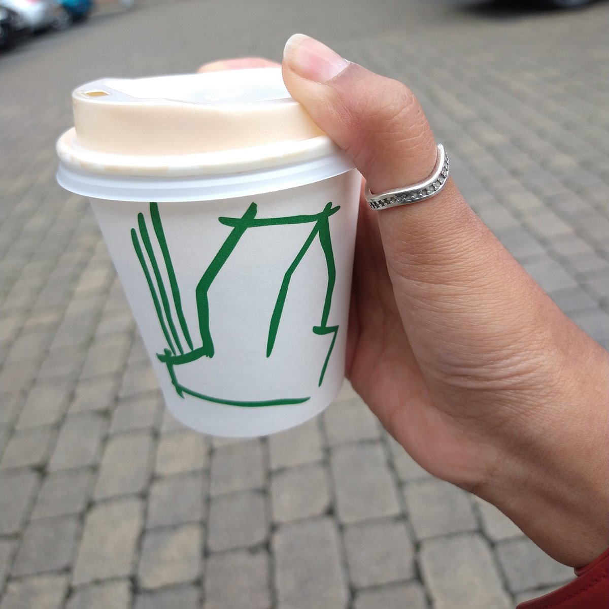 First coffee made by somebody else since before the lockdown and it is a 👌 ever. Welcome back <a href="/greenhoodcoffee/">Greenhood Coffee</a>! #beeston