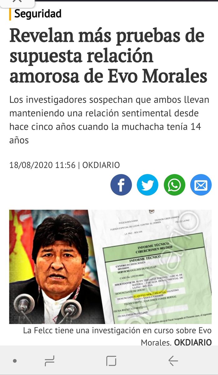 perlu004's tweet photo. @GabrielaSCZ Jajajajja si pero a tu jefe NARCOTRAFICANTE y PEDOFILO DE #evoprimerpresidentepedofilo gusta las adolescentes y jovencitas y tu  @GabrielaSCZ pues no le sirves pero para nada y de ética no sabes el significado MALEANTE MASISTA #ElMasNuncaMas 
#EvoMoralesPedofilo https://t.co/dwmHcez4gB