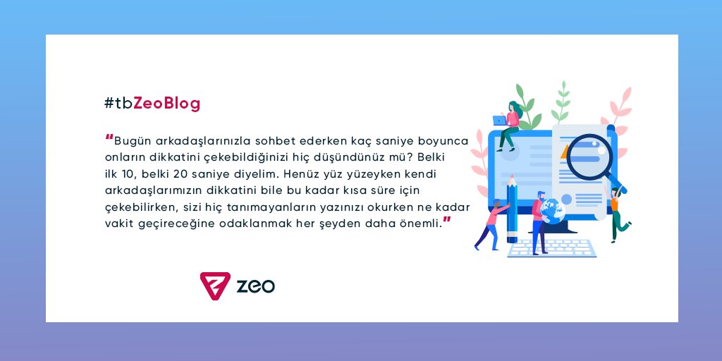 zeoagency's tweet image. 📆 #tbZeoBlog

Kaliteli içerik üretmek hakkındaki tüm ipuçlarını ekibimizden @pelinalacca8 &apos;nın yazısında okuyabilirsiniz 👇

zeo.org/tr/blog/blogla…