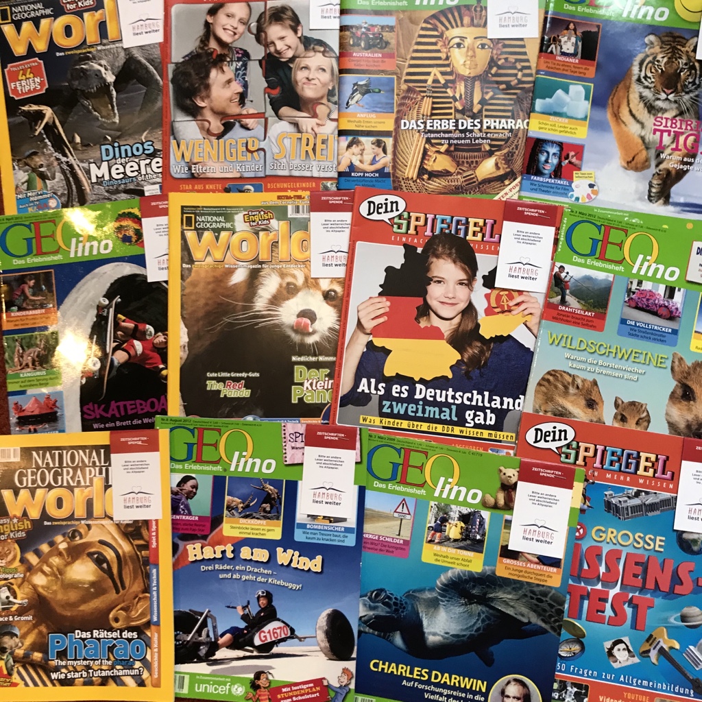 Endlich wieder Kinderzeitschriften im Lager, oder wie wir sie gerne nennen „pures Gold“. Denn laut @StiftungLesen sind auch Zeitschriften als Lesestoff geeignet [Werbung wg. Verlinkungen | unpaid &amp; no affiliation] #sharingiscaring #leseförderung #kinder #sozial #lokal #nachhaltig