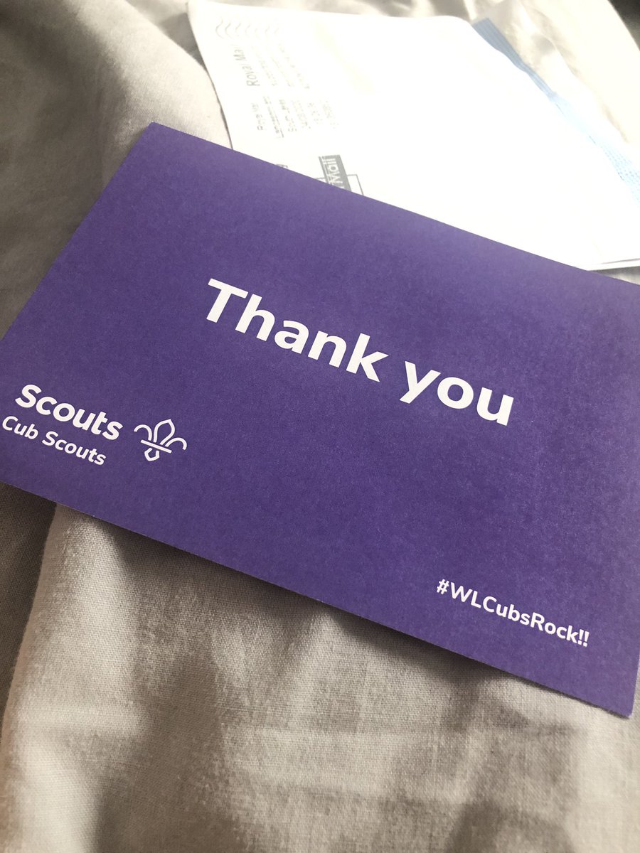 leemichael87's tweet photo. Great to recieve a lovely Thank you message from ACC cubs for all my support throughout her 8 years in post. Little things like this make volunteering worthwhile. Having given over 10,000 young people the opportunity to have Fun and adventure. #WLcubsrock https://t.co/VLROPcdYIZ